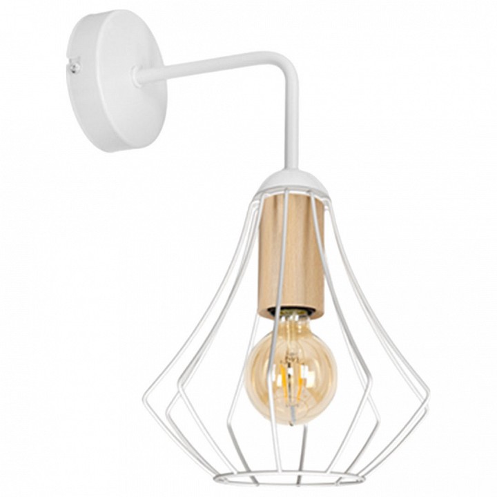 Бра imex md.9053 md.9053-1-w-wh+wood