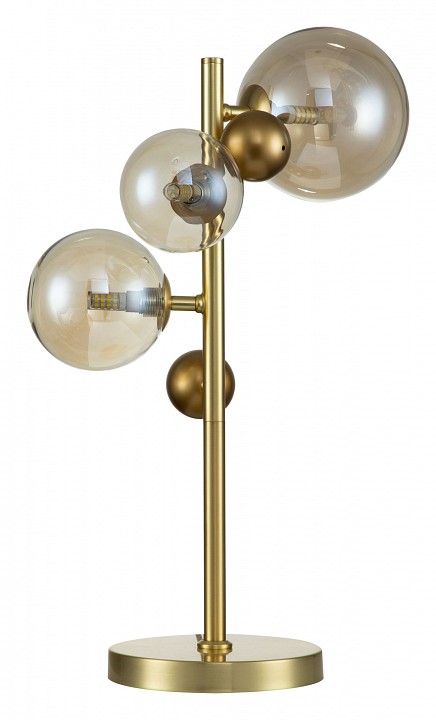 Настольная лампа декоративная indigo intero 11024/3t gold