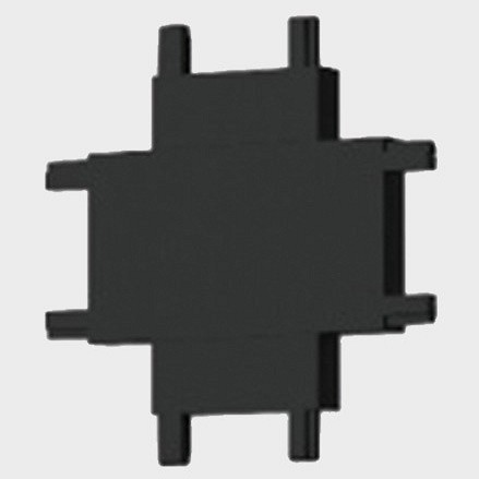 Соединитель x-образный для корда italline it09 it09-9031 black