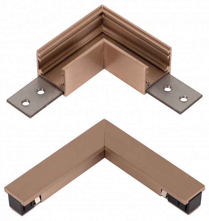 Соединитель угловой l-образный для треков накладных lucide linial 55900/19/05