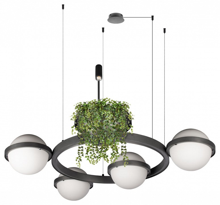 Подвесная люстра loft it jardin 10121/4 dark grey