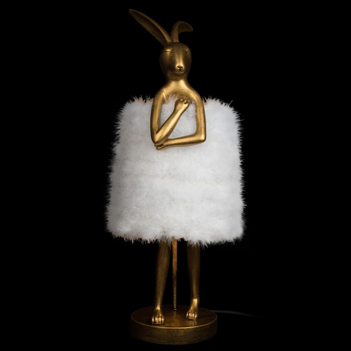 Настольная лампа декоративная loft it lapine 10315/b white fluff