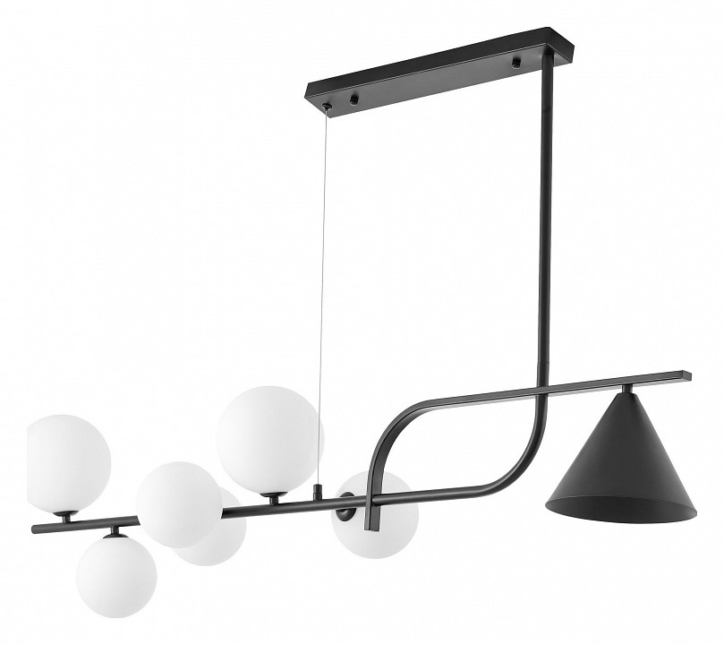 Светильник на штанге lumina deco amadeo ldp 7036-7 bk+wt