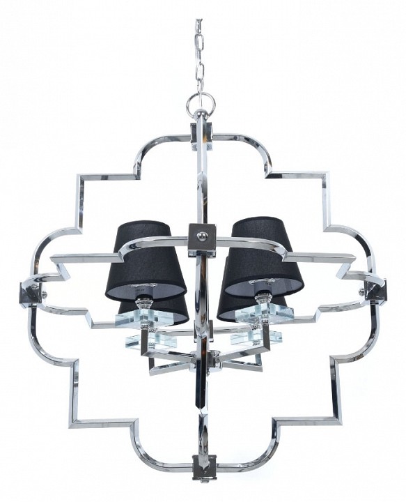 Подвесная люстра lumina deco baltimore ldp 8020-4 chr+bk