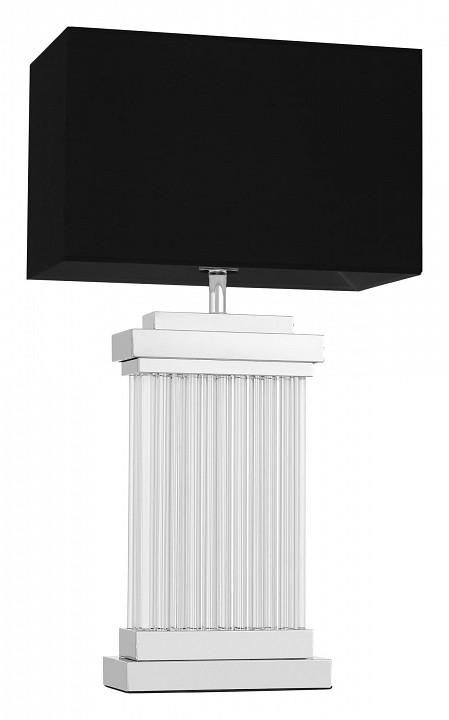 Настольная лампа декоративная lumina deco davos ldt 310 chr+bk