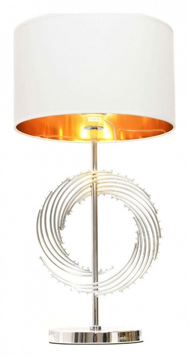 Настольная лампа декоративная lumina deco fabi ldt 5531 chr+wt