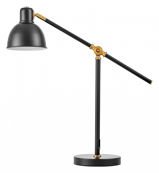Настольная лампа офисная lumina deco zula ldt 7736-1 bk+md