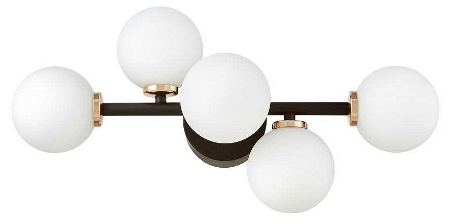 Бра lumina deco marsiada ldw 6033-5 bk+f.gd