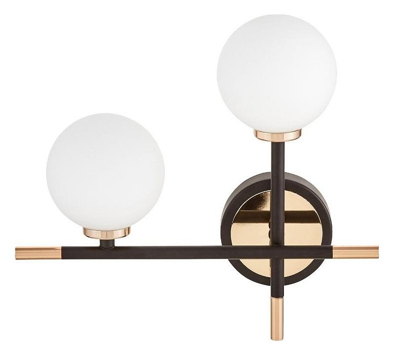Бра lumina deco marsiada ldw 6033n-2 bk+fgd
