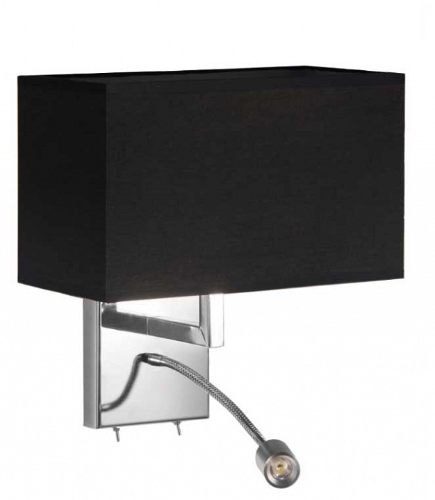 Бра с подсветкой lumina deco dotti ldw 6050-2 bk