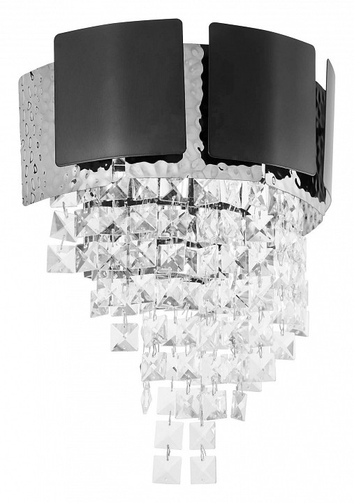 Накладной светильник lumina deco molina ldw 7045-2 bk+chr