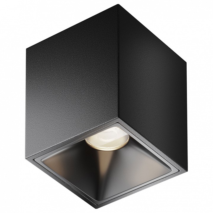 Накладной светильник maytoni technical alfa led c065cl-8w4k-sq-b