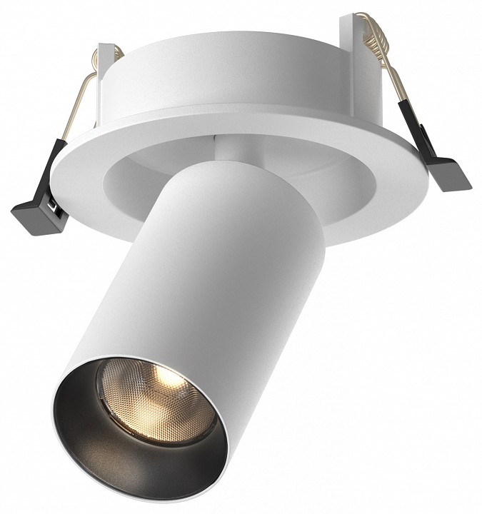 Встраиваемый светильник на штанге maytoni focus led c071cl-7w3k-wb