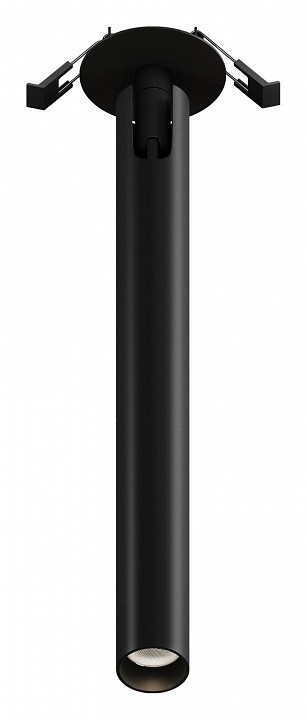 Встраиваемый светильник на штанге maytoni focus t c141rs-l300-6w4k-b