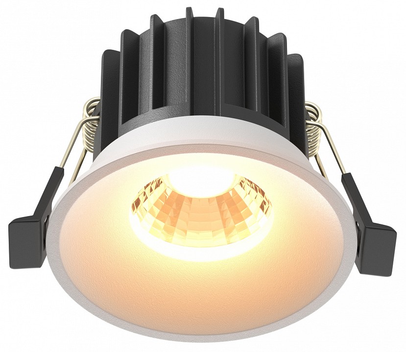 Встраиваемый светильник maytoni round dl058-12w2.7k-w