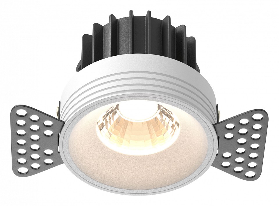 Встраиваемый светильник maytoni round dl058-12w3k-trs-w