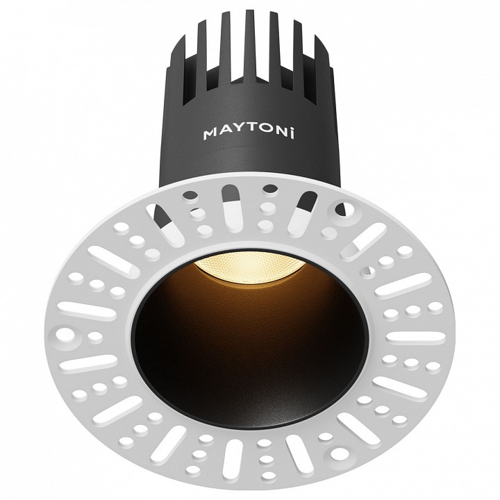 Встраиваемый светильник maytoni dip dl120-10w-2.7k-trs-b
