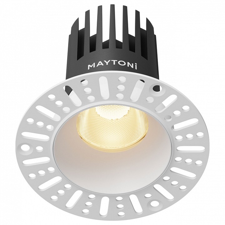 Встраиваемый светильник maytoni dip dl121-15w-2.7k-trs-w