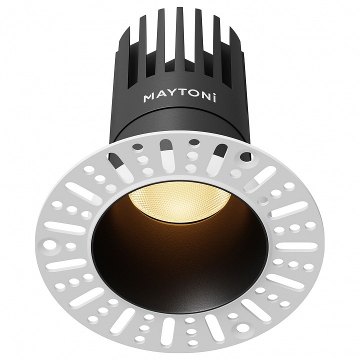 Встраиваемый светильник maytoni dip dl122-15w-2.7k-trs-b