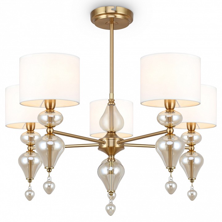 Люстра на штанге freya raise fr5369cl-05bs