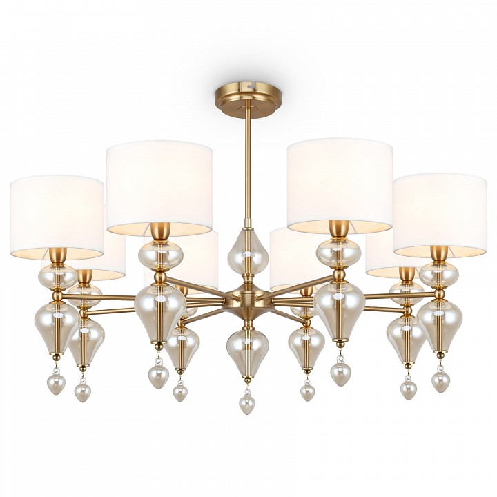 Люстра на штанге freya raise fr5369cl-08bs