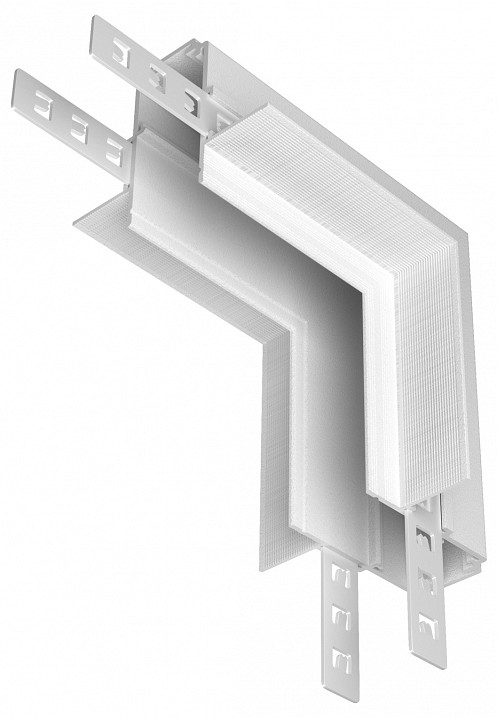 Соединитель угловой l-образный для треков встраиваемых maytoni accessories for tracks exility tra034cl-42w