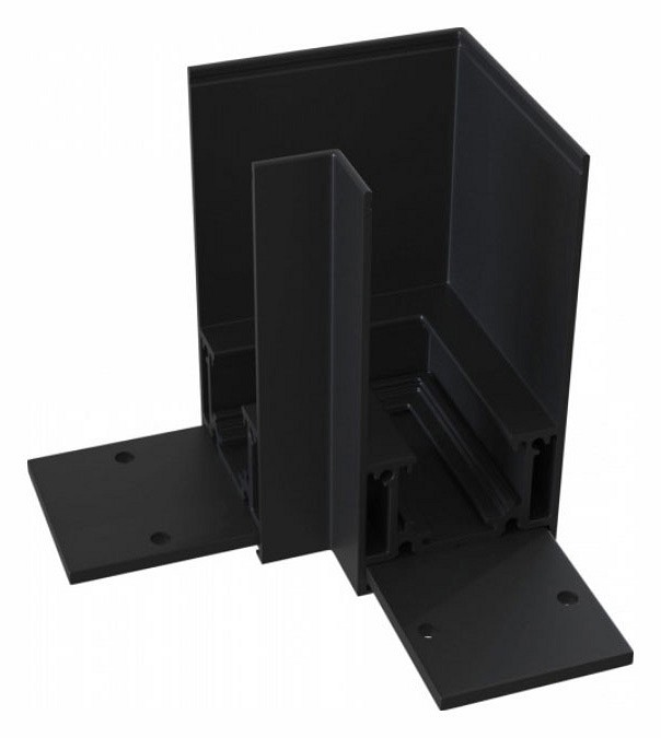 Соединитель угловой l-образный для треков накладных maytoni accessories for tracks gravity trx010cl-21b