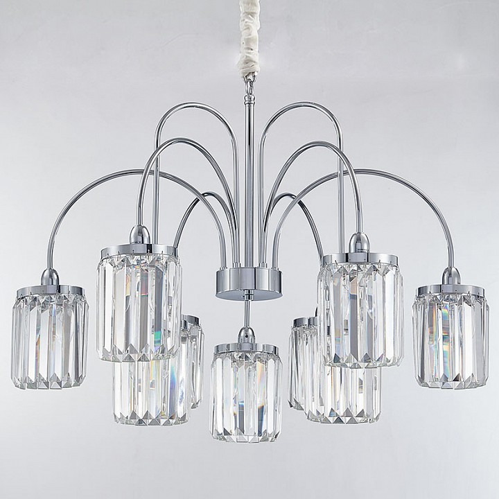 Подвесная люстра newport 4500 4506+3/c chrome