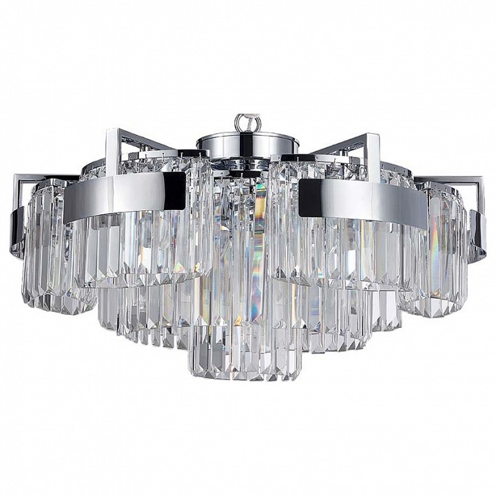 Подвесная люстра newport 4350 4356+3/c chrome