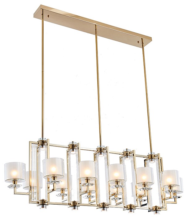 Люстра на штанге newport 4400 4408+4/s gold