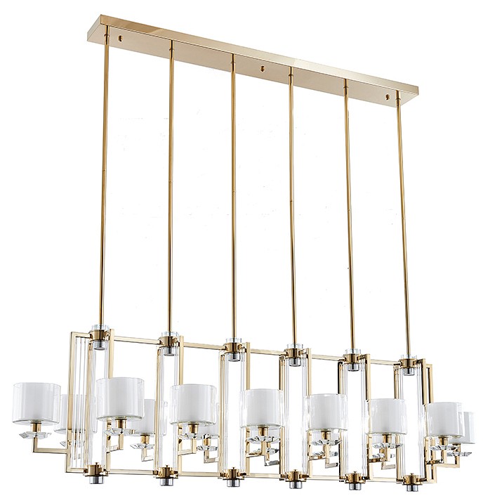 Люстра на штанге newport 4400 4408+6/s gold