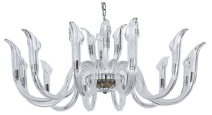 Подвесная люстра newport 3650 3654+12/c nickel