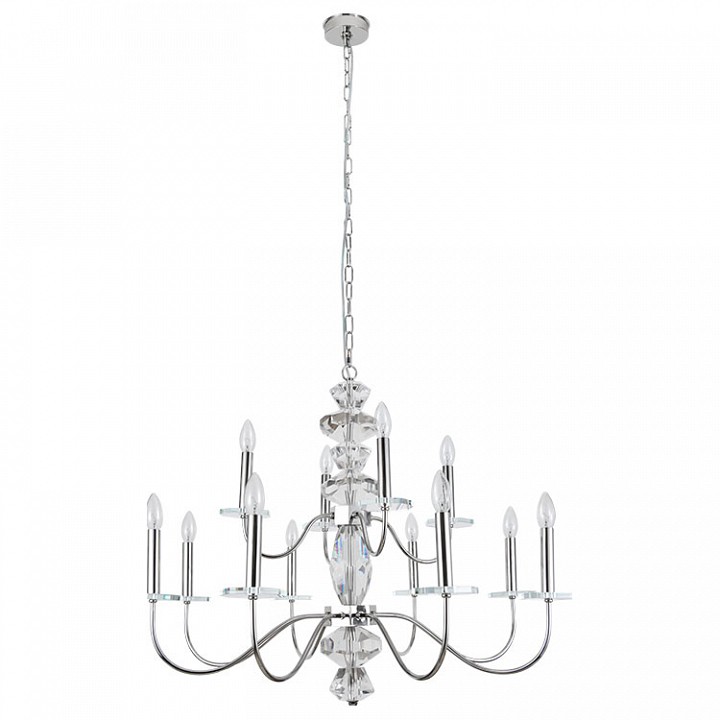 Подвесная люстра newport vanessa 3878+4/с nickel