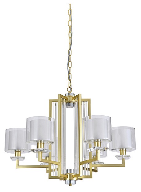 Подвесная люстра newport alexandra 4406+1/c mat.gold