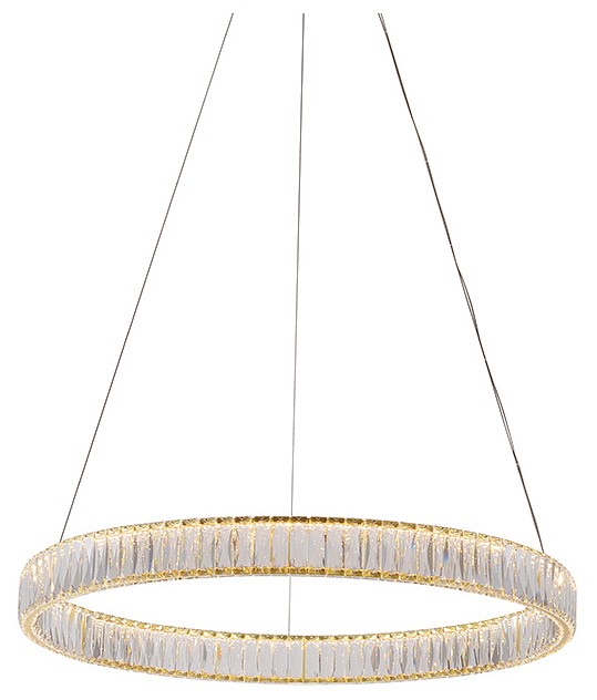 Подвесной светильник newport crystal 8242n/79 mat.gold