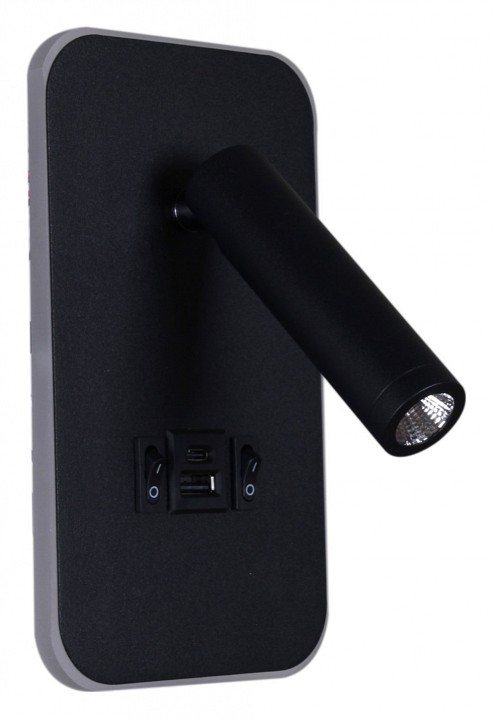 Бра 86204-9.2-001kt led12w+usb bk