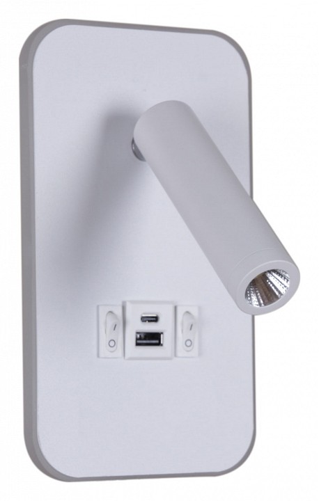 Бра 86204-9.2-001kt led12w+usb wt