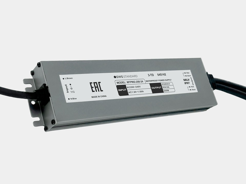 Блок питания swg mtpw2 mtpw2-200-24