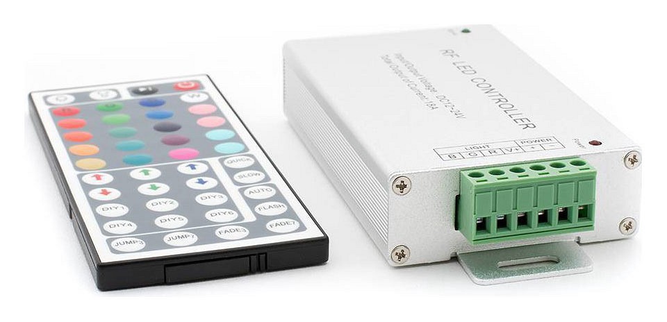 Контроллер-регулятор цвета rgb с пультом ду swg rf rgb rf-rgb-44-18a
