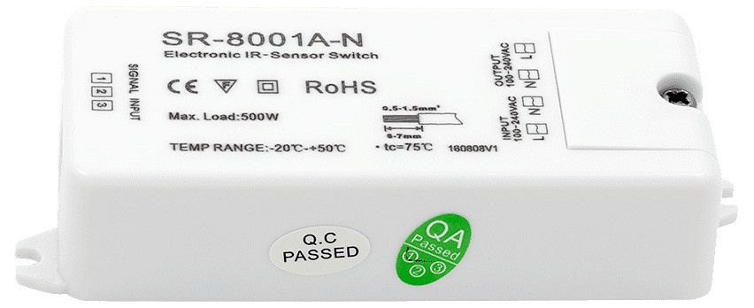 Контроллер-выключатель swg ик-датчики 'взмаx руки' sr-8001a-n
