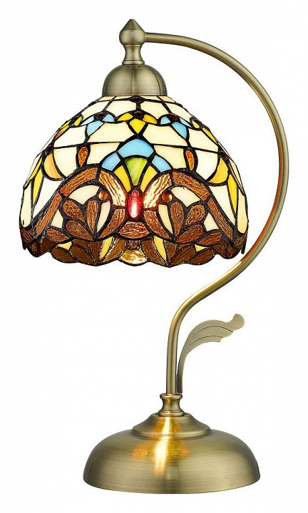 Настольная лампа декоративная velante tiffany 830-804-01