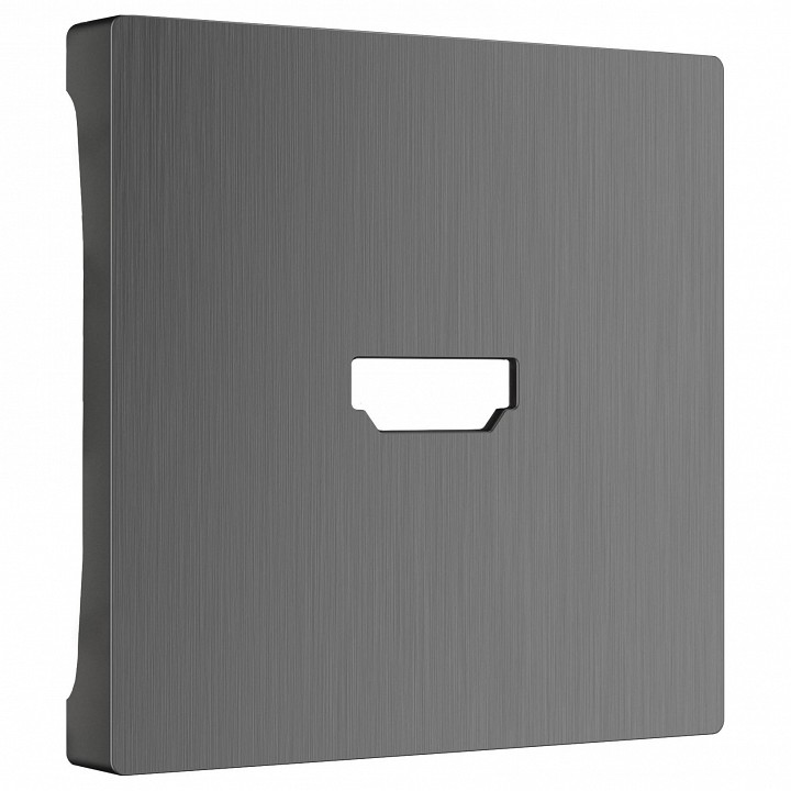 Накладка для розетки hdmi werkel графит рифленый w1196004