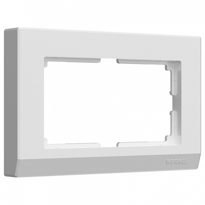 Рамка для двойной розетки werkel stark (белый) w0081801
