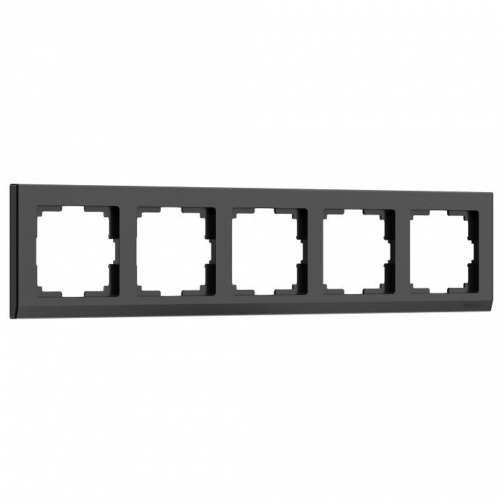 Рамка на 5 постов werkel stark (черный) w0051808