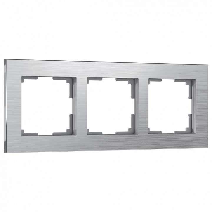 Рамка на 3 поста werkel aluminium (алюминий) w0031706