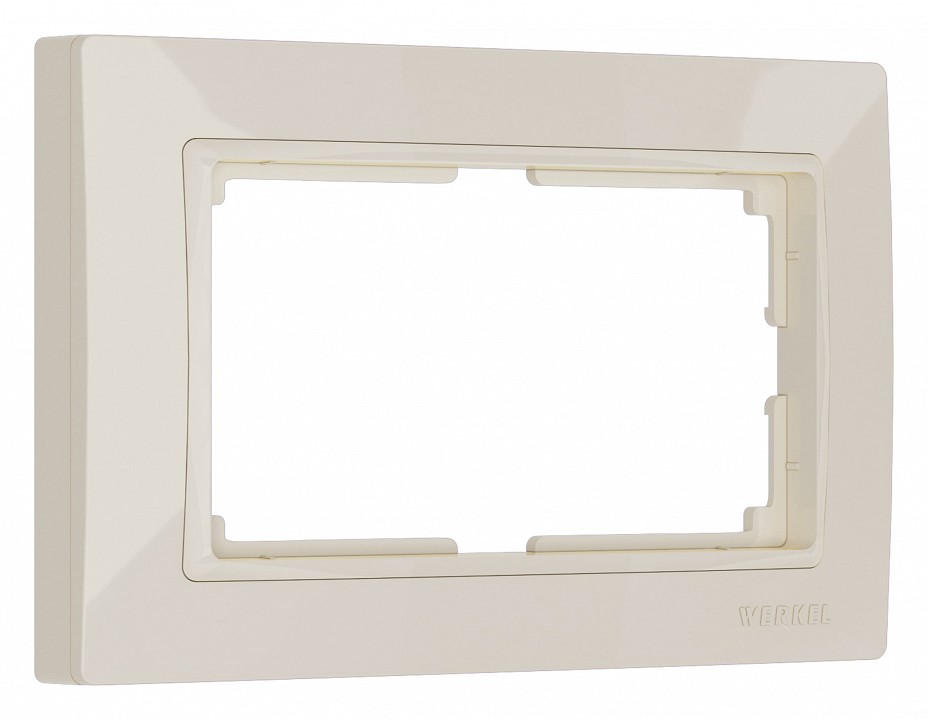 Рамка для двойной розетки werkel snabb basic (слоновая кость) w0082003