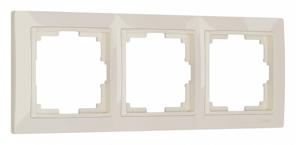 Рамка на 3 поста werkel snabb basic (слоновая кость) w0032003