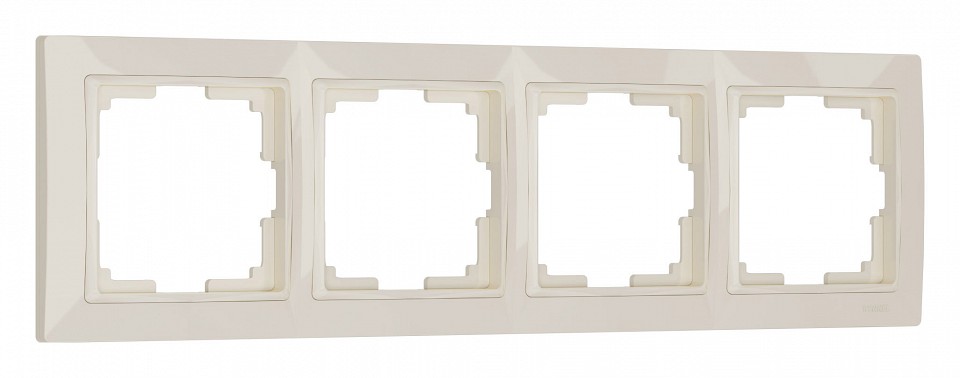 Рамка на 4 поста werkel snabb basic (слоновая кость) w0042003