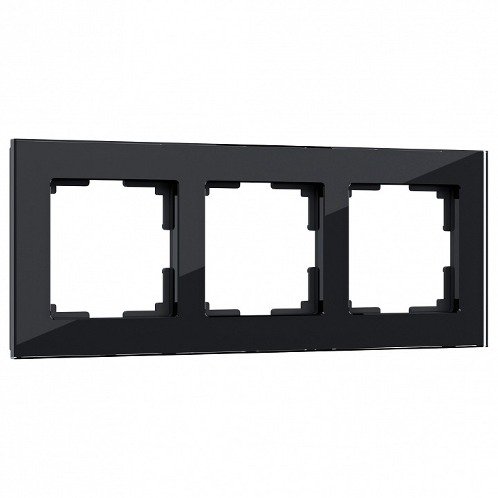 Рамка на 3 поста werkel favorit (черный) w0031108