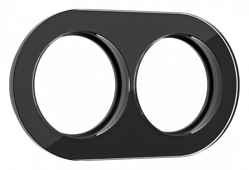 Рамка на 2 поста werkel черный w0025108